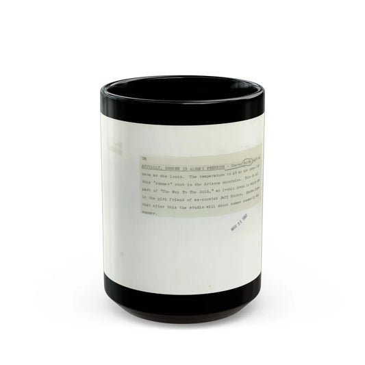 Sheree North #3181 (Vintage Female Icon) Black Coffee Mug-15oz-Go Mug Yourself