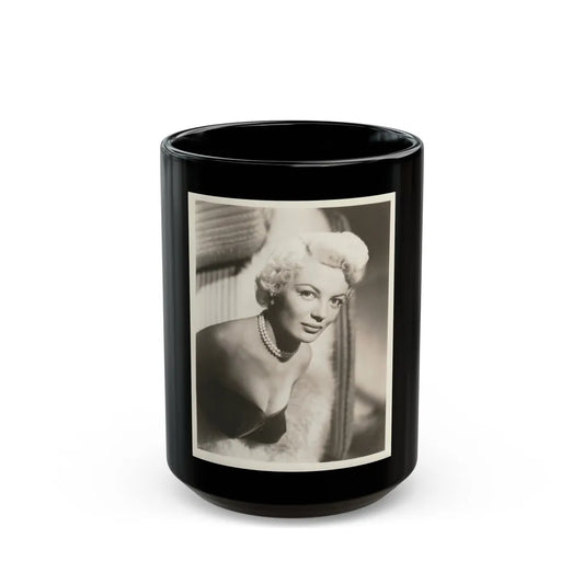 Sheree North #323 (Vintage Female Icon) Black Coffee Mug-15oz-Go Mug Yourself