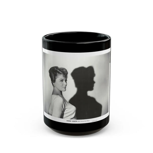 Sheree North #327 (Vintage Female Icon) Black Coffee Mug-15oz-Go Mug Yourself