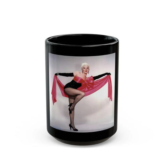 Sheree North #329 (Vintage Female Icon) Black Coffee Mug-15oz-Go Mug Yourself