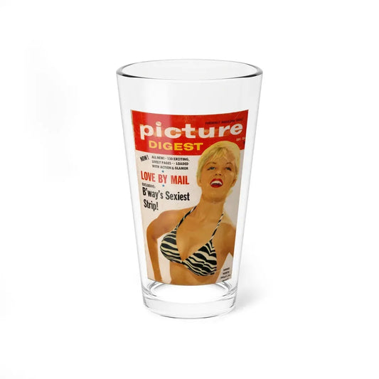 Sheree North #330 - picture DIGEST Mag. Dec. '55 - Sheree on Cover in Color (Vintage Female Icon) Pint Glass 16oz 16oz - Go Mug Yourself