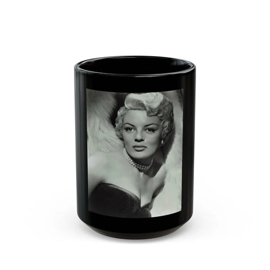 Sheree North #334 (Vintage Female Icon) Black Coffee Mug-15oz-Go Mug Yourself
