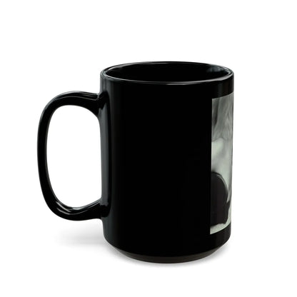 Sheree North #335 (Vintage Female Icon) Black Coffee Mug-Go Mug Yourself
