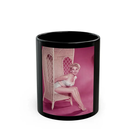 Sheree North #34 - 8x10 Full Body Color 1-Piece Swimsuit Cheesecake Photo circa 1950's3 (Vintage Female Icon) Black Coffee Mug 11oz - Go Mug Yourself
