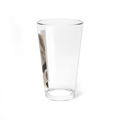 Sheree North #342 - 2.5x4.25 Small B&W Glamour Portriat Clipping with, Caption from 1950's Movie Star Magazine (Vintage Female Icon) Pint Glass 16oz - Go Mug Yourself