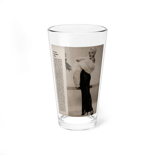 Sheree North #343 - 1 8x10 Page of B&W Glamour Photo with, Short Article from Movie Star Magazine Circa 1950's1 (Vintage Female Icon) Pint Glass 16oz 16oz - Go Mug Yourself