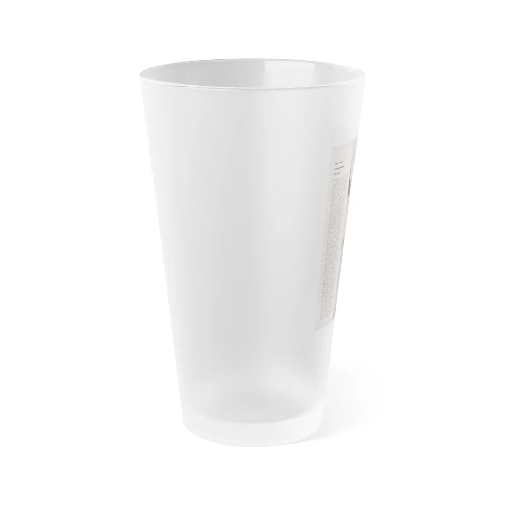 Sheree North #343 - 1 8x10 Page of B&W Glamour Photo with, Short Article from Movie Star Magazine Circa 1950's1 (Vintage Female Icon) Frosted Pint Glass 16oz-Go Mug Yourself