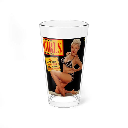 Sheree North #345 - Sheree on Front Cover in Color of Cover Girls Models Mag. May '53 (Vintage Female Icon) Pint Glass 16oz 16oz - Go Mug Yourself