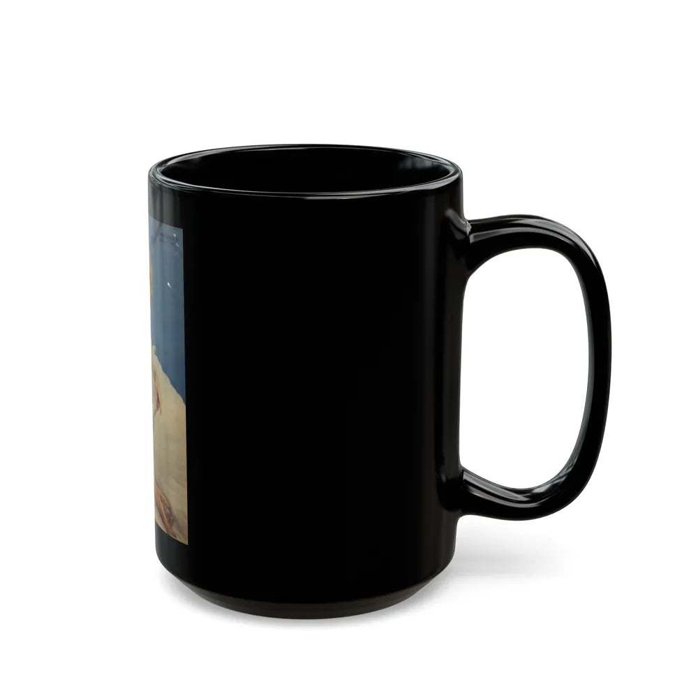 Sheree North #346 (Vintage Female Icon) Black Coffee Mug-Go Mug Yourself