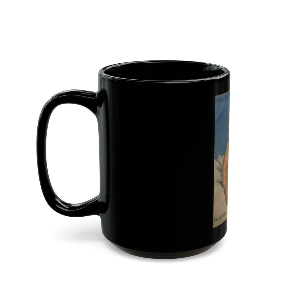 Sheree North #346 (Vintage Female Icon) Black Coffee Mug-Go Mug Yourself