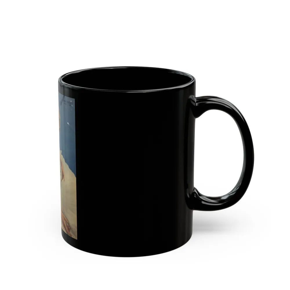 Sheree North #346 (Vintage Female Icon) Black Coffee Mug-Go Mug Yourself
