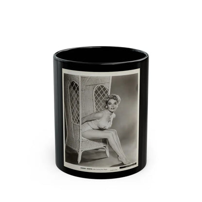 Sheree North #347 - 8x10 B&W Vintage Full Body 2-Piece Bikini Cheesecake Photo (Vintage Female Icon) Black Coffee Mug-11oz-Go Mug Yourself