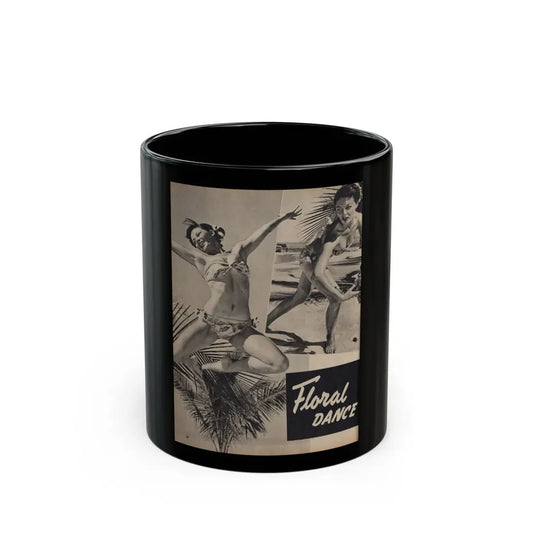 Sheree North #348 - Pages 1 of 2 with, 2 B&W Photos & Headline from Famous Models Mag. Sept.-Oct. '51 (Vintage Female Icon) Black Coffee Mug 11oz - Go Mug Yourself