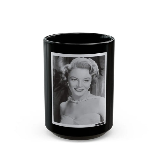 Sheree North #349 - 8x10 Vintage B&W Upper Body Photo1 (Vintage Female Icon) Black Coffee Mug-15oz-Go Mug Yourself