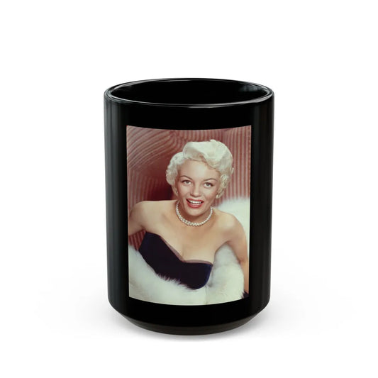 Sheree North #35 (Vintage Female Icon) Black Coffee Mug-15oz-Go Mug Yourself