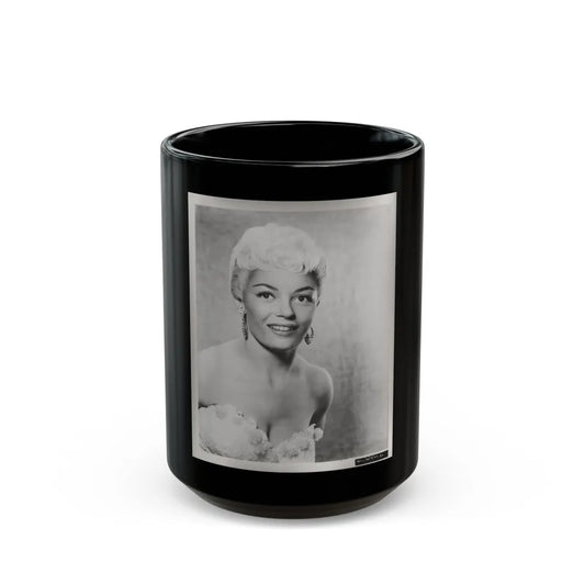 Sheree North #350 - 8x10 Vintage B&W Upper Body Photo (Vintage Female Icon) Black Coffee Mug-15oz-Go Mug Yourself