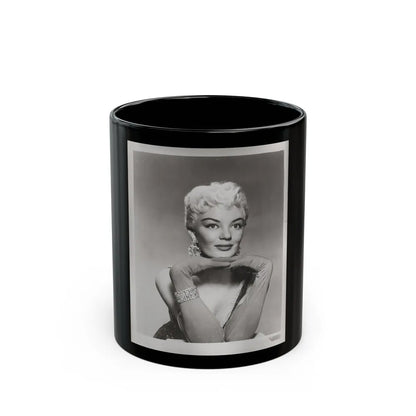 Sheree North #352 - 8x10 Vintage B&W Upper Body Photo (Vintage Female Icon) Black Coffee Mug-11oz-Go Mug Yourself