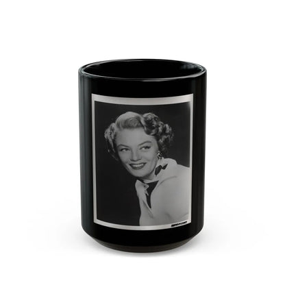 Sheree North #356 - 8x10 Vintage B&W Upper Body Photo (Vintage Female Icon) Black Coffee Mug-15oz-Go Mug Yourself