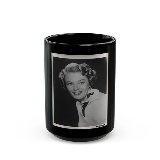 Sheree North #356 - 8x10 Vintage B&W Upper Body Photo (Vintage Female Icon) Black Coffee Mug-15oz-Go Mug Yourself