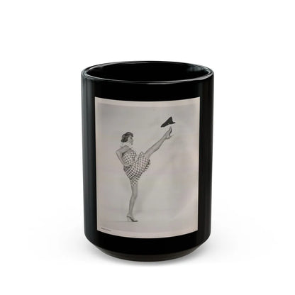 Sheree North #359 - 8x10 Vintage B&W Upper Body Photo (Vintage Female Icon) Black Coffee Mug-15oz-Go Mug Yourself