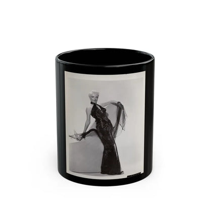 Sheree North #360 - 8x10 Vintage B&W Full Body Studio Glamour Photo (Vintage Female Icon) Black Coffee Mug-11oz-Go Mug Yourself
