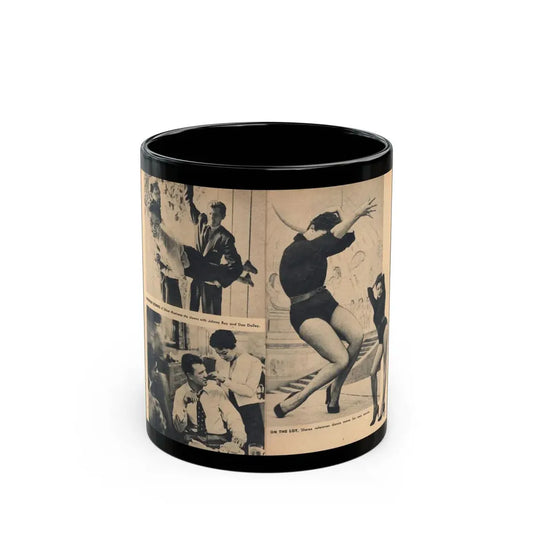 Sheree North #365 - [Pages 12 & 13] Pages 8 & 9 of 9 with, Sheree+4 B&W Photos & 2 Captions from EYE Digest Mag. Nov. '54 (Vintage Female Icon) Black Coffee Mug 11oz - Go Mug Yourself