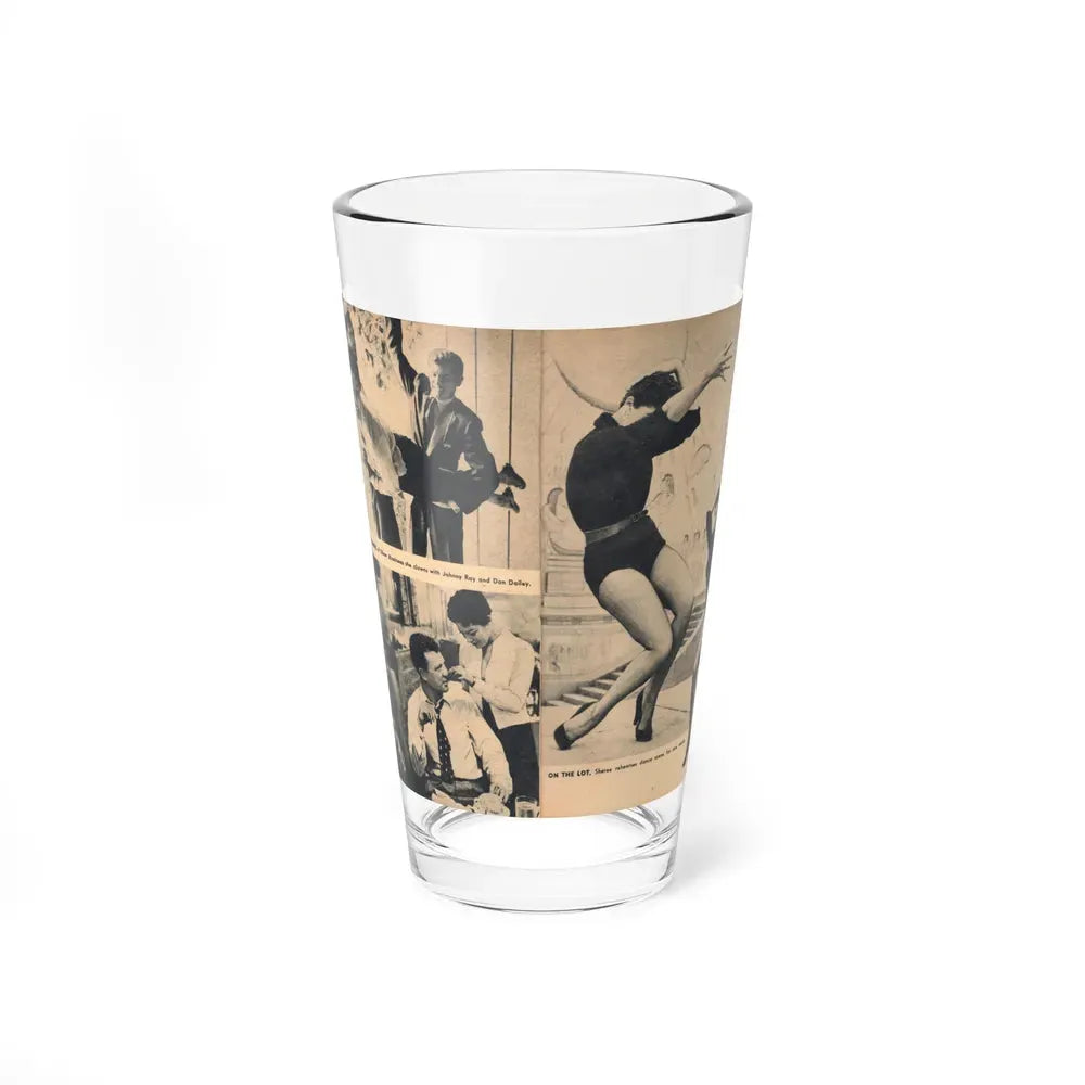 Sheree North #365 - [Pages 12 & 13] Pages 8 & 9 of 9 with, Sheree+4 B&W Photos & 2 Captions from EYE Digest Mag. Nov. '54 (Vintage Female Icon) Pint Glass 16oz 16oz - Go Mug Yourself
