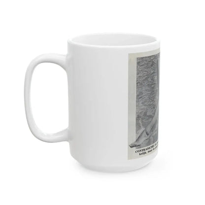 Sheree North #366 - 1 Medium B&W Cheesecake Photo in 2-Piece Bikini from on Page 7 from DE LACH Dutch Film Star Mag. 12-30-55 (Vintage Female Icon) White Coffee Mug - Go Mug Yourself