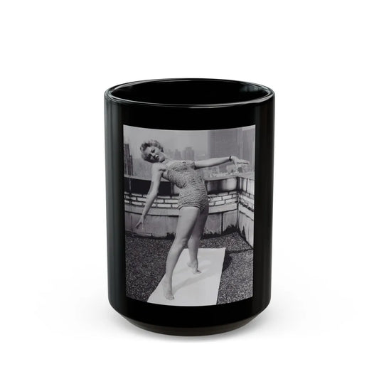 Sheree North #367 (Vintage Female Icon) Black Coffee Mug-15oz-Go Mug Yourself