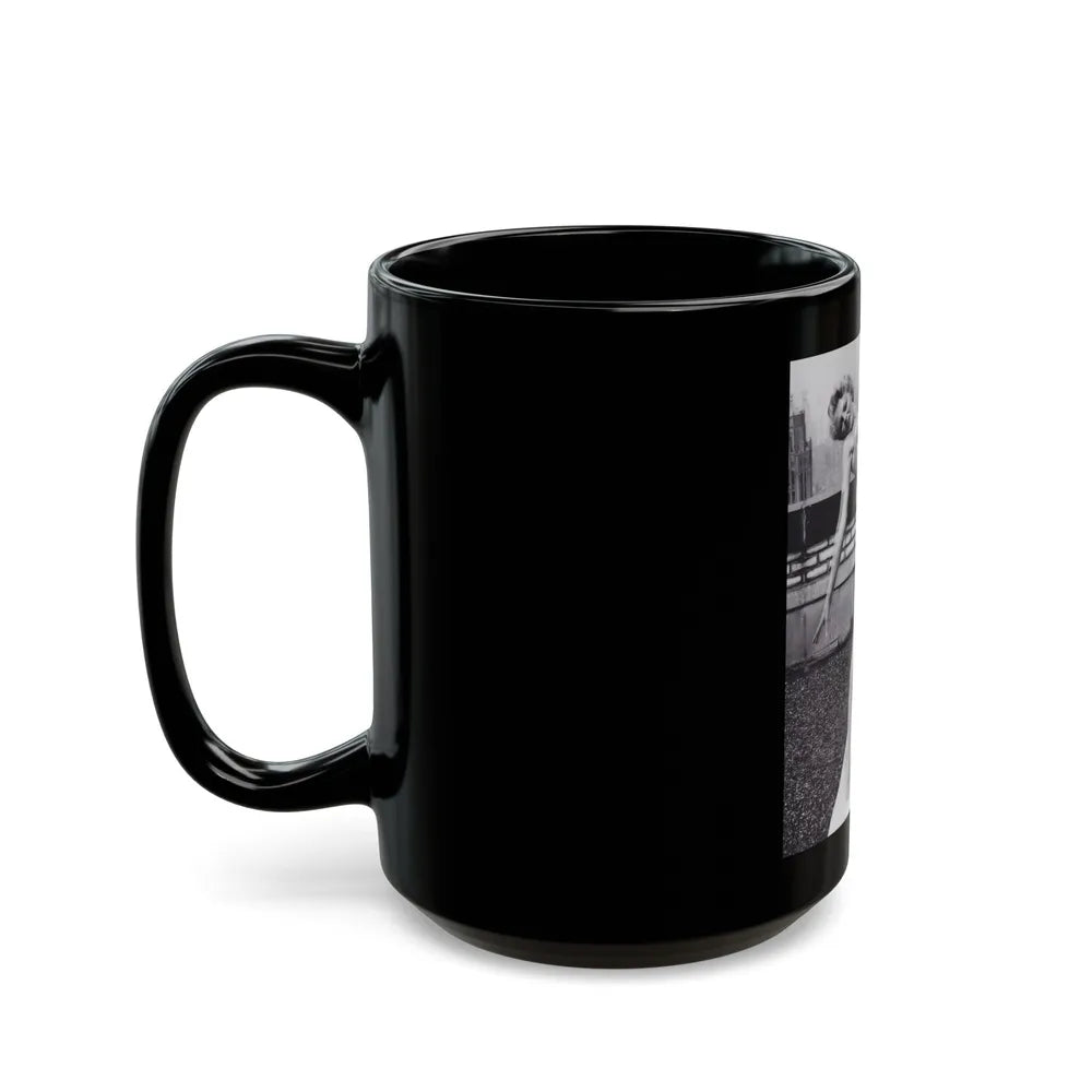 Sheree North #367 (Vintage Female Icon) Black Coffee Mug-Go Mug Yourself