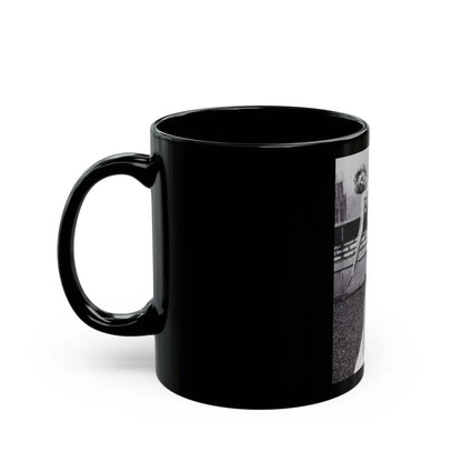 Sheree North #367 (Vintage Female Icon) Black Coffee Mug-Go Mug Yourself