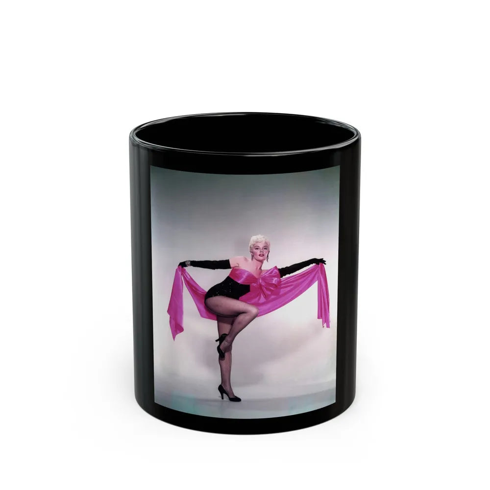 Sheree North #37 (Vintage Female Icon) Black Coffee Mug-11oz-Go Mug Yourself