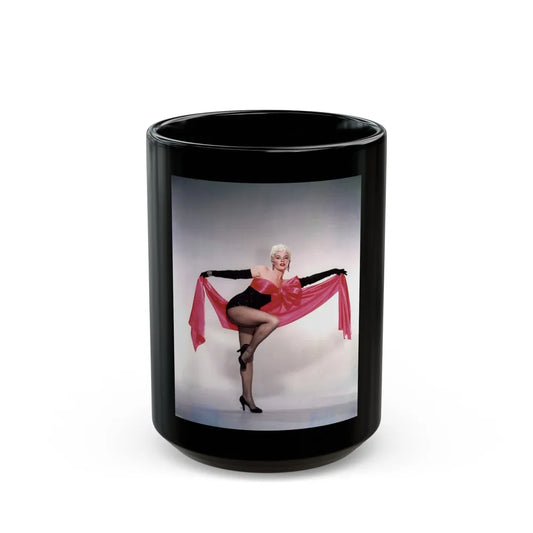 Sheree North #371 (Vintage Female Icon) Black Coffee Mug-15oz-Go Mug Yourself