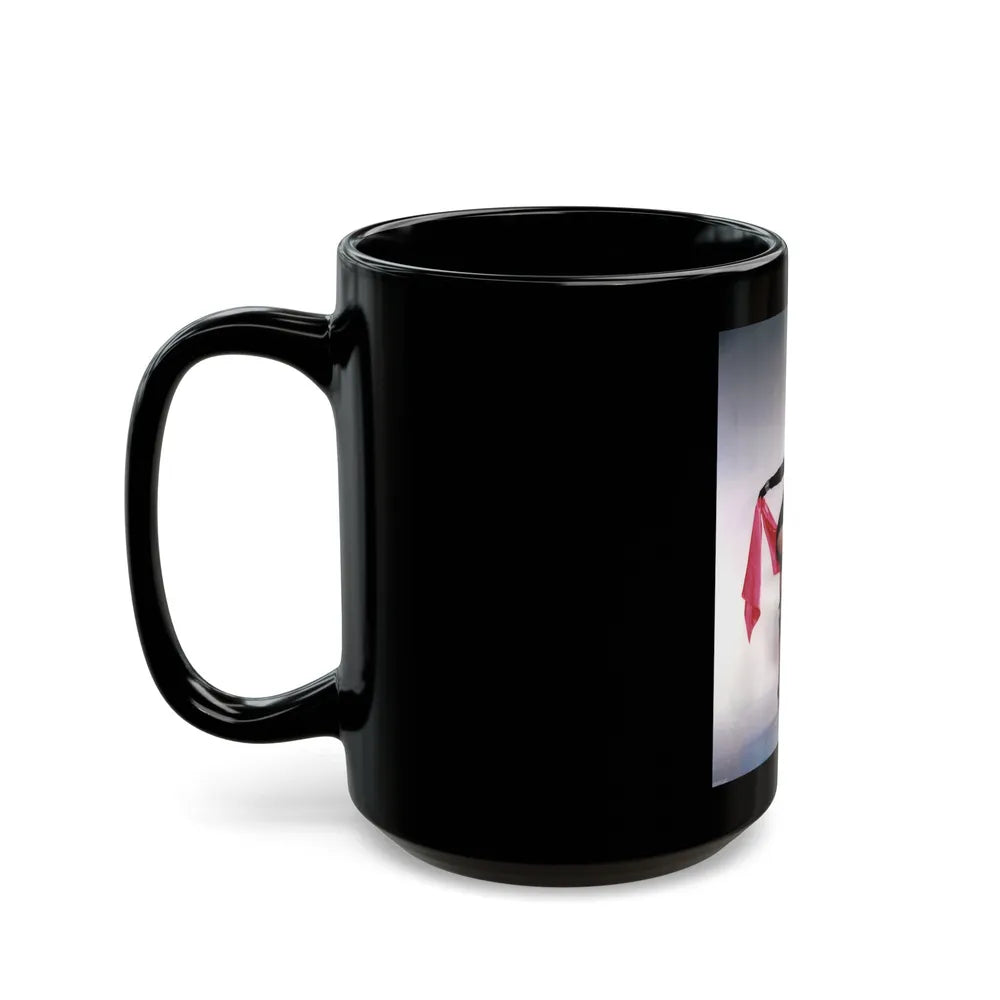 Sheree North #371 (Vintage Female Icon) Black Coffee Mug-Go Mug Yourself
