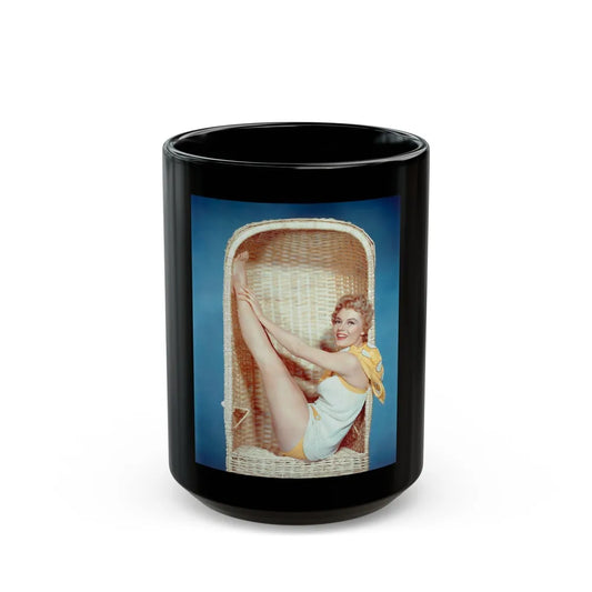 Sheree North #40 (Vintage Female Icon) Black Coffee Mug-15oz-Go Mug Yourself