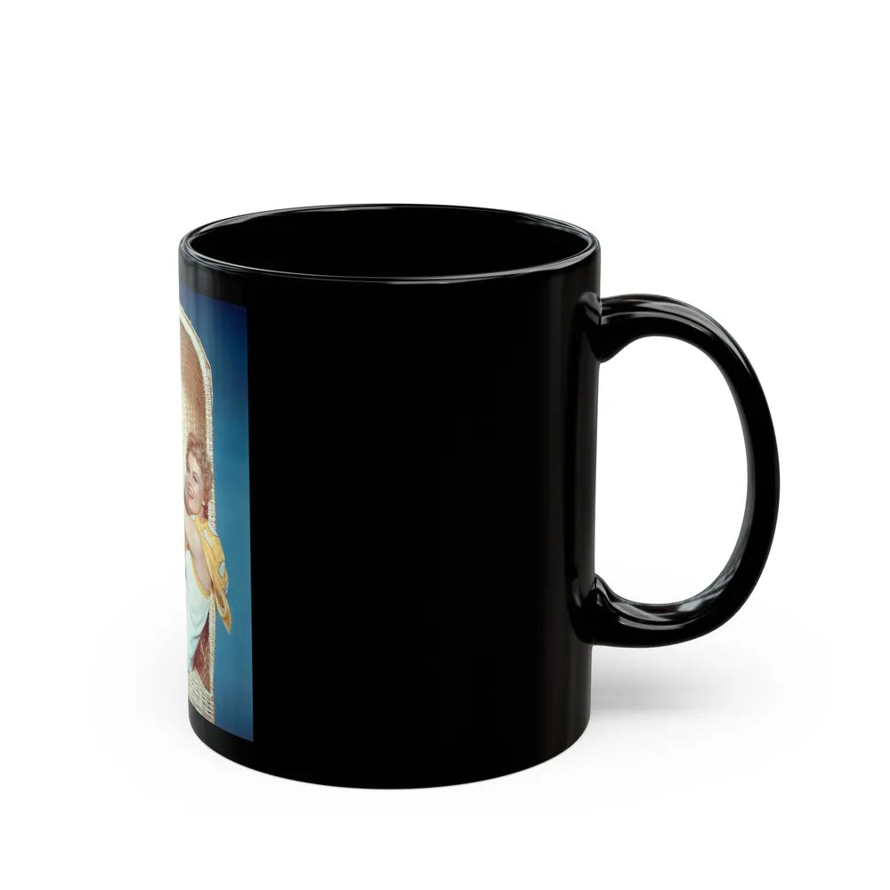 Sheree North #40 (Vintage Female Icon) Black Coffee Mug-Go Mug Yourself