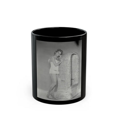 Sheree North #41 (Vintage Female Icon) Black Coffee Mug-11oz-Go Mug Yourself