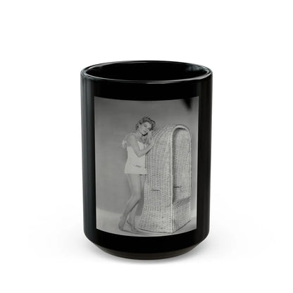 Sheree North #41 (Vintage Female Icon) Black Coffee Mug-15oz-Go Mug Yourself