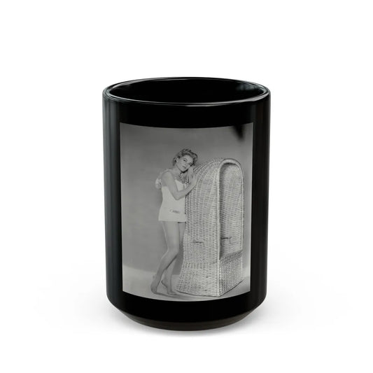 Sheree North #41 (Vintage Female Icon) Black Coffee Mug-15oz-Go Mug Yourself
