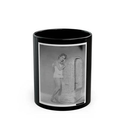 Sheree North #413 (Vintage Female Icon) Black Coffee Mug-11oz-Go Mug Yourself
