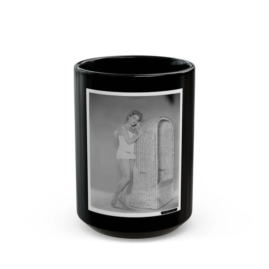Sheree North #413 (Vintage Female Icon) Black Coffee Mug-15oz-Go Mug Yourself