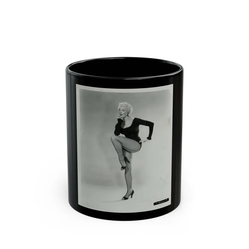 Sheree North #47 (Vintage Female Icon) Black Coffee Mug-11oz-Go Mug Yourself