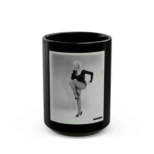 Sheree North #47 (Vintage Female Icon) Black Coffee Mug-15oz-Go Mug Yourself