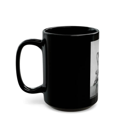 Sheree North #48 (Vintage Female Icon) Black Coffee Mug-Go Mug Yourself