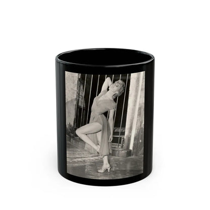 Sheree North #63 (Vintage Female Icon) Black Coffee Mug-11oz-Go Mug Yourself