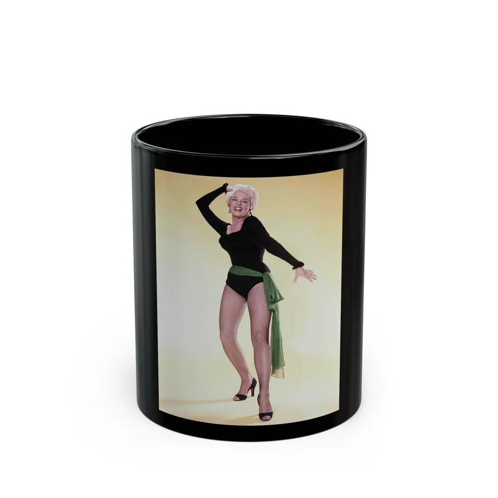 Sheree North #64 (Vintage Female Icon) Black Coffee Mug-11oz-Go Mug Yourself