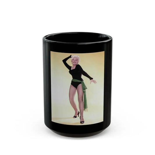 Sheree North #64 (Vintage Female Icon) Black Coffee Mug-15oz-Go Mug Yourself