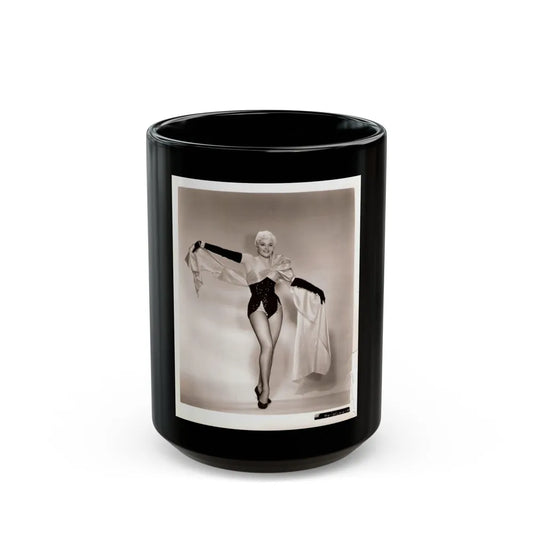 Sheree North #70 (Vintage Female Icon) Black Coffee Mug-15oz-Go Mug Yourself