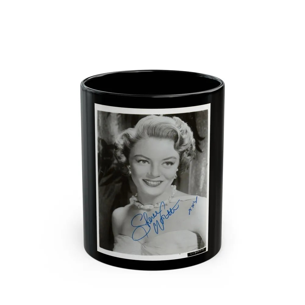 Sheree North #731 (Vintage Female Icon) Black Coffee Mug-11oz-Go Mug Yourself