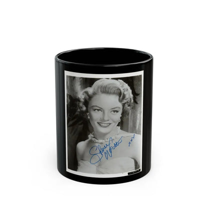 Sheree North #731 (Vintage Female Icon) Black Coffee Mug-11oz-Go Mug Yourself